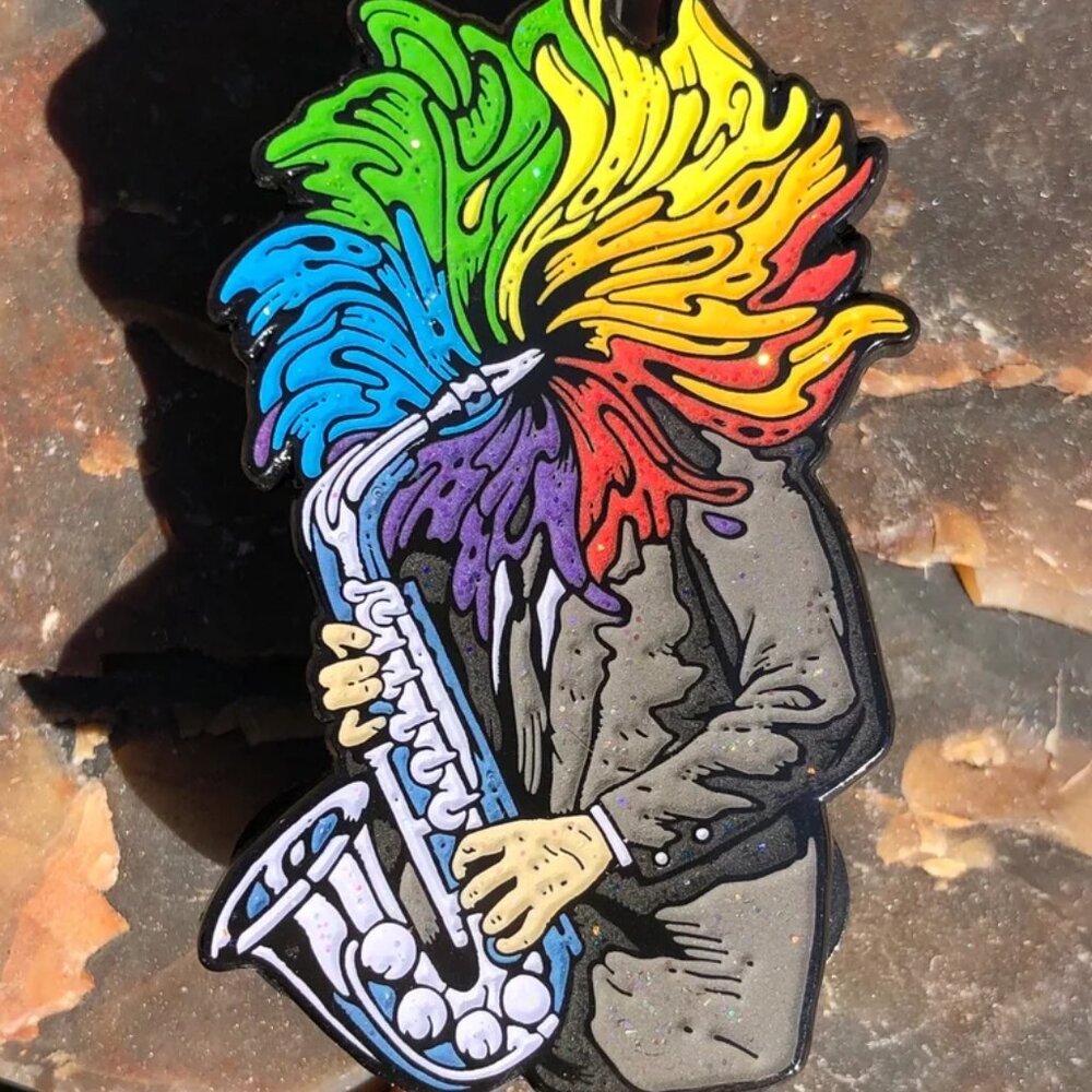 New Age Original Artwork - Pins - SlapPin' Saxsorber